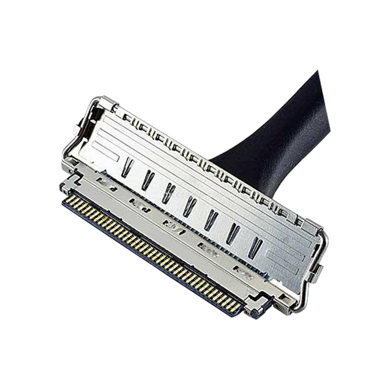20679-030T-01 Microcable coaxial con inclinación de 0,4 mm Conector microcoaxial de apareamiento horizontal