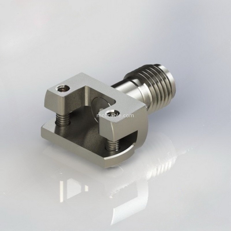 Reborde de los conectores de cable coaxial de 2.4-KHD RF DC-50G recto a través del PWB 50 ohmios