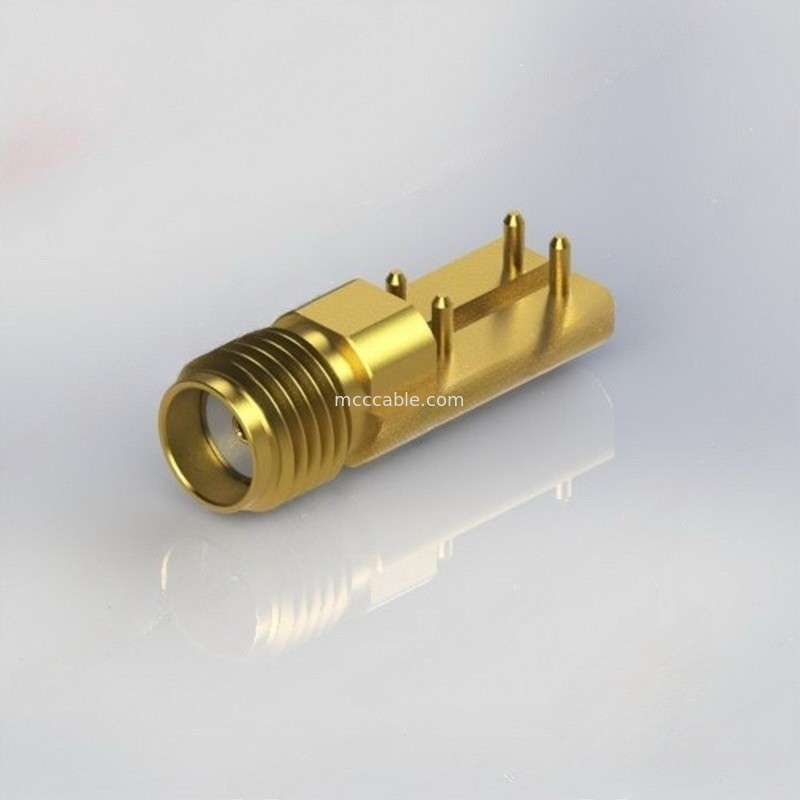 Conector coaxil recto femenino de las conec SMA RF con .015
