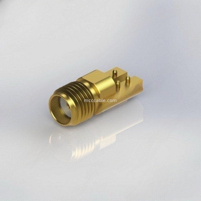 Conector coaxil recto femenino de las conec SMA RF con .015
