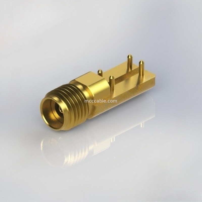Conector coaxil recto femenino de las conec SMA RF con .015