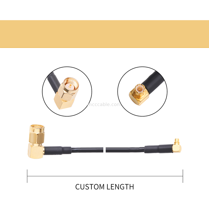 Enchufe masculino YA MONTADO micro de Sma de la asamblea de cable Rg174 a Ra Mmcx Male Plug
