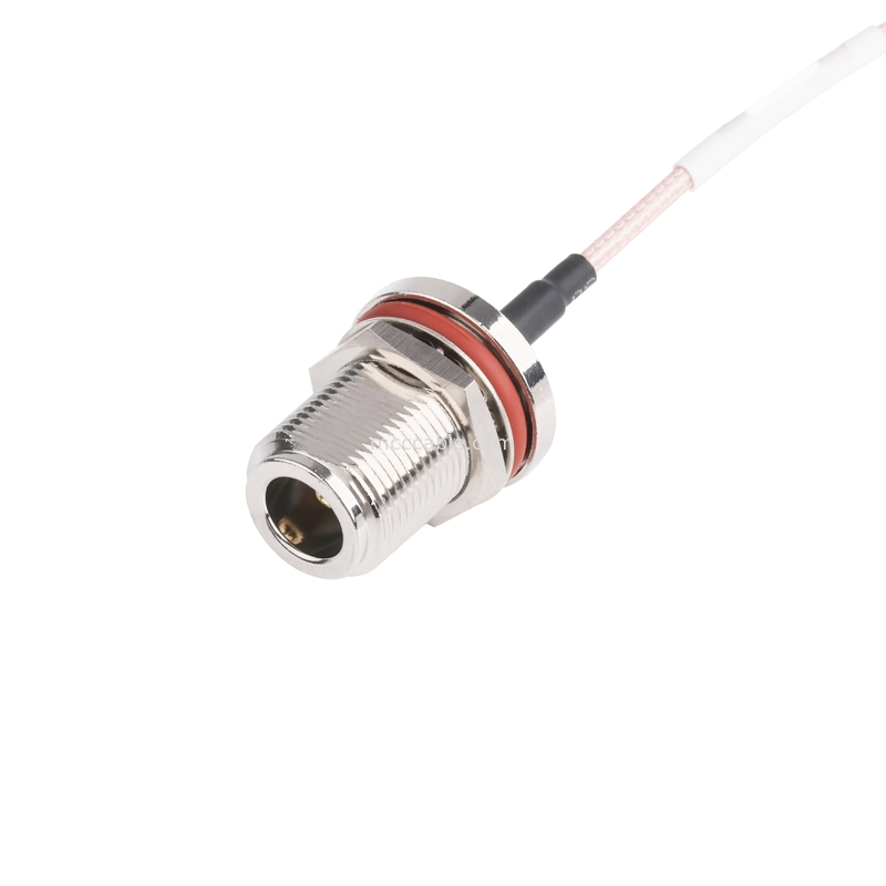 Tipo cable de alta velocidad de N del Rf del conector coaxial del samtec femenino de Mini Straight