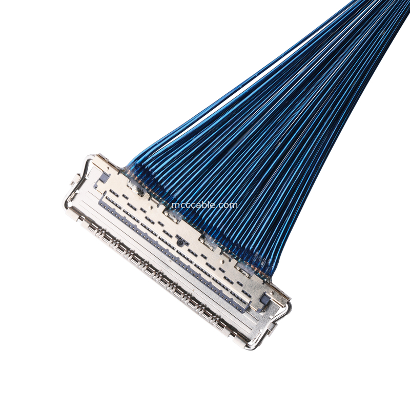 IDC CABLE 20679 20729 Serie 20679-050T-01 50P 0,4 mm Pitch Acoplamiento Horizontal Miniatura Cable Coaxial personalizar
