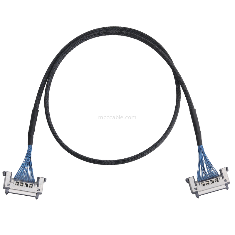 JAE FI-RE31CL al arnés de cable modificado para requisitos particulares cable del molex de la echada del montaje de cable del FI RE31CL LCD Lvds 0.3m m