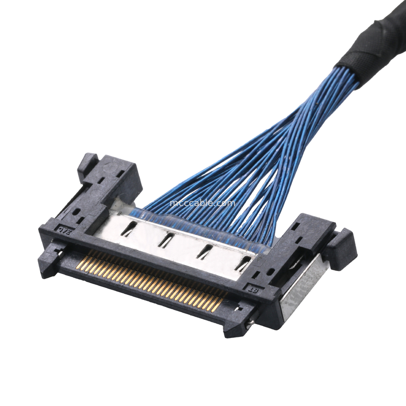 JAE FI-RE31CL al arnés de cable modificado para requisitos particulares cable del molex de la echada del montaje de cable del FI RE31CL LCD Lvds 0.3m m