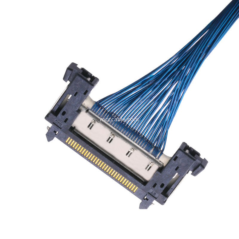 JAE FI-RE31CL al arnés de cable modificado para requisitos particulares cable del molex de la echada del montaje de cable del FI RE31CL LCD Lvds 0.3m m