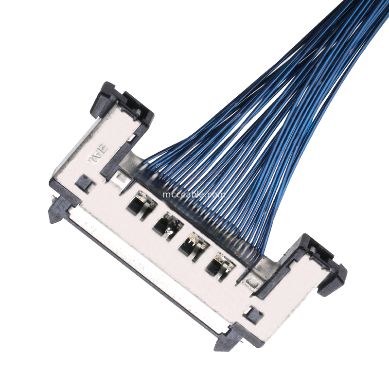 JAE FI-RE31CL al arnés de cable modificado para requisitos particulares cable del molex de la echada del montaje de cable del FI RE31CL LCD Lvds 0.3m m