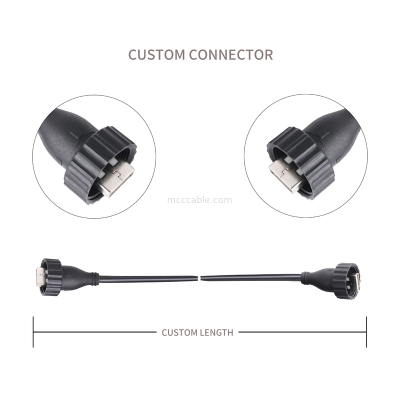 Tipo tipo masculino masculino A A USB2.0 del tipo de USB2.0 A un cable del conector industrial