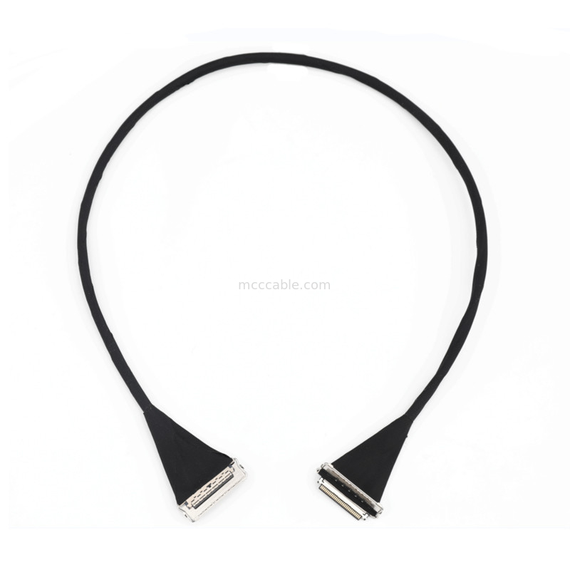 Aduana echada  20788 de 0,4 milímetros 20679 conector coaxial micro Emi Shield Lvds Cable de 30pin 40pin 50pin 60pin