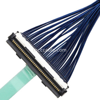 Conector de la exhibición de los lvds de las HORAS DF80-40P-0.5SD de la asamblea de cable de la informática de la exhibición de LVDS LCD