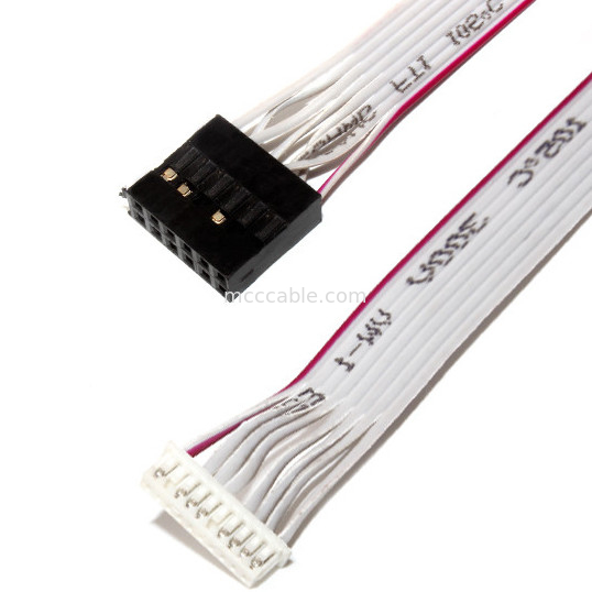 IDC 12 PIN Flat Flexible Ribbon Cable DF19 A JST RF para el cable de transmisión de PCBA