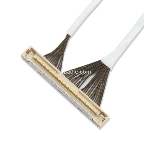 Conector micro de la exhibición de 46 del AWG 42 del AWG del cable coaxil DF36 40P 0.4SD 150M M lvds de la longitud