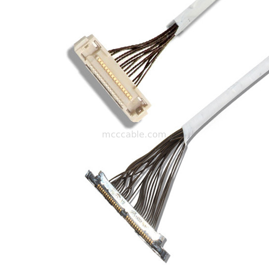 Conector micro de la exhibición de 46 del AWG 42 del AWG del cable coaxil DF36 40P 0.4SD 150M M lvds de la longitud