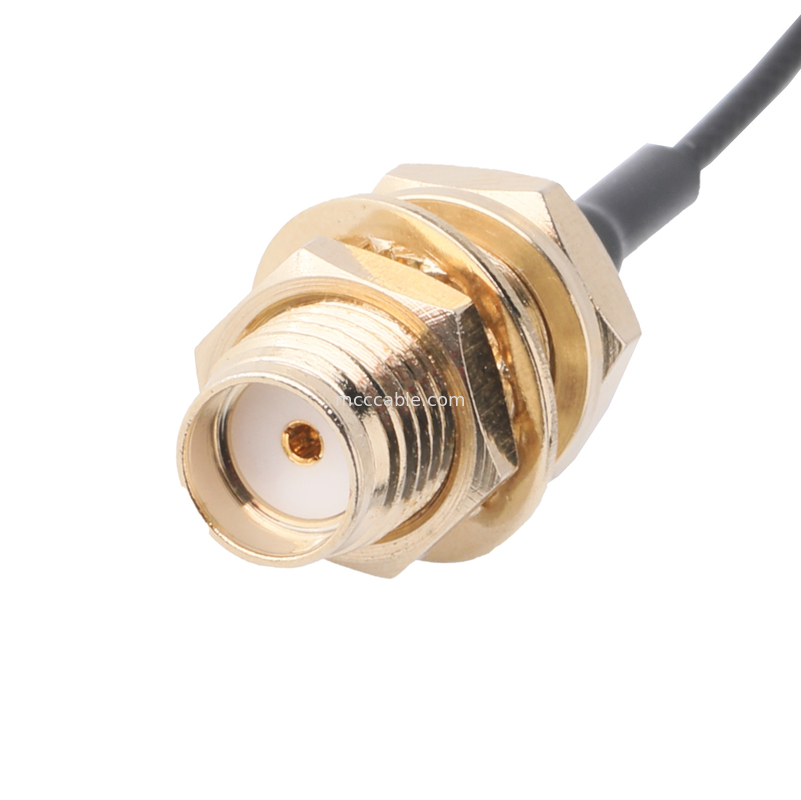 Adaptadores de conector OEM ODM RF Conector de cable coaxial Adaptador SMA-F-Jack para enchufe personalizado
