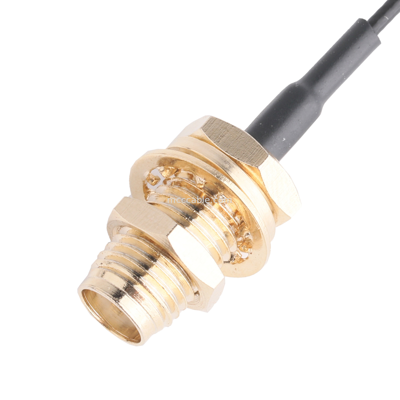 Adaptadores de conector OEM ODM RF Conector de cable coaxial Adaptador SMA-F-Jack para enchufe personalizado