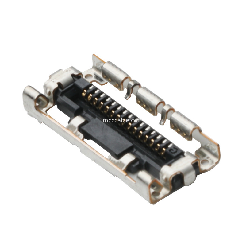 Conector de ensamblaje de cables microcoaxiales de 15 pines  LVDS EDP DF36A-15S-0.4V