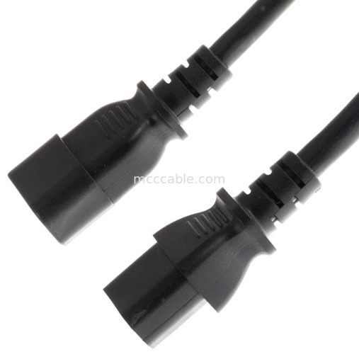 C13 a C14 10a 250v Cordón de alimentación 18 Awg C14 Mates con una toma de C13