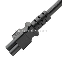 Adaptadores de conector C14 a C5 Cordón del adaptador de alimentación 7a 250v 18 Awg