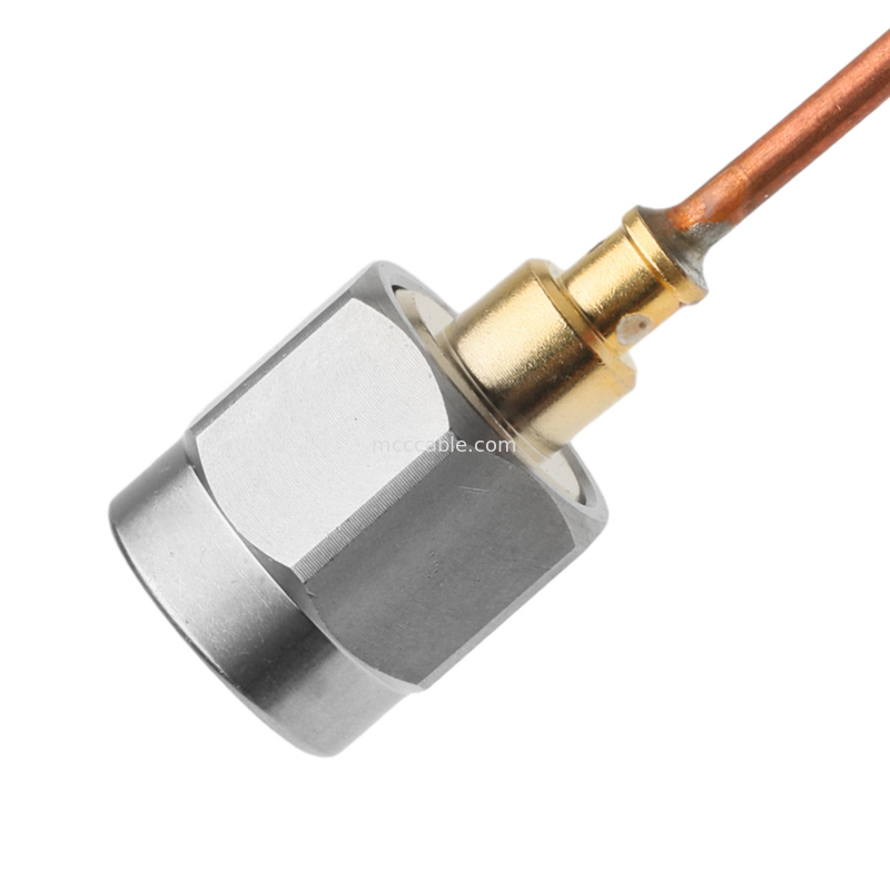 Cable coaxial semi rígido de Rohs Vita 67 Smpm con enchufe recto a Sma macho con enchufe recto Sro47
