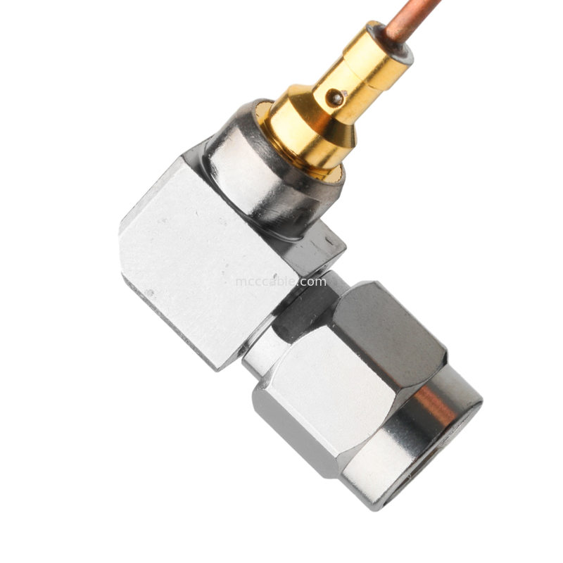 Vita 67 Smpm cable coaxial recto semirrígido conector de conexión de ángulo derecho Sro47