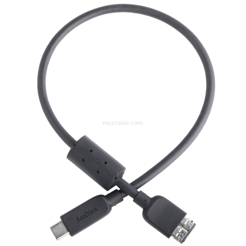 Rohs Cable de disco duro externo Usb-C a Micro Usb 3.1 Gen 2 10 Gbps longitud personalizar