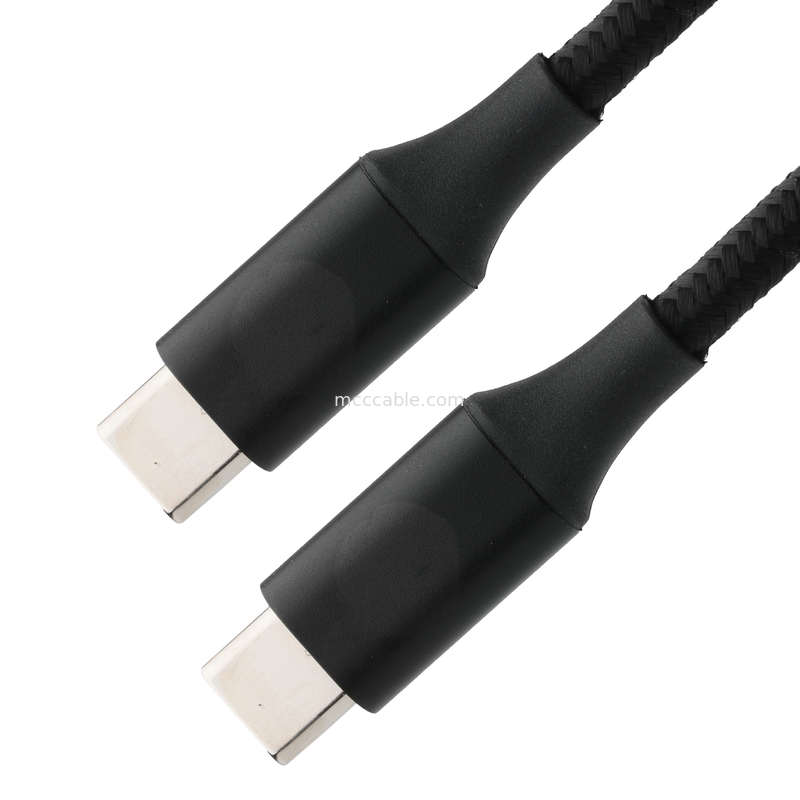 Cable de extensión de alta velocidad USB tipo C a USB tipo C con malla trenzada