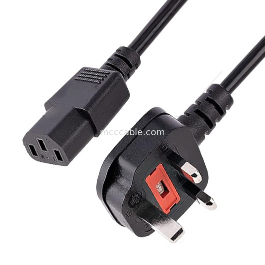 Bs 1363 a C13 Cordón eléctrico para calentadores de agua