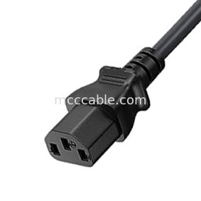 C13 a Uk Conector de cable de alimentación Bs1363 18awg 250v longitud Adecuado para la mayoría de las computadoras, impresoras y otros dispositivos OEM / ODM