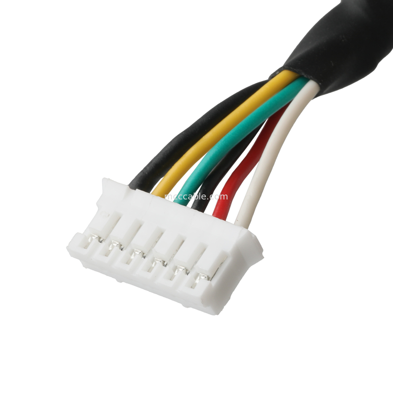 Conector impermeable de cable ROHS M20 macho a JST PHR-6 alambre UL2464 24AWGX5C OEM / ODM