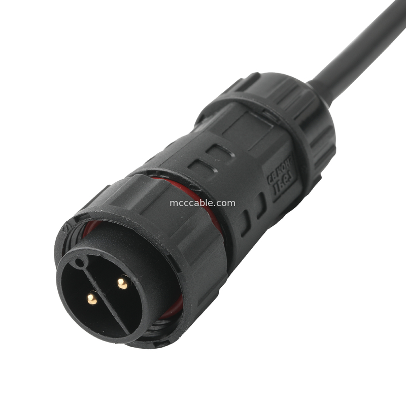 Conector impermeable de cable ROHS M20 macho a JST PHR-6 alambre UL2464 24AWGX5C OEM / ODM