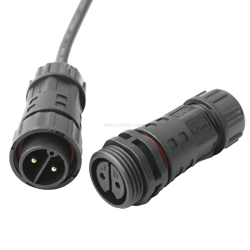 Conector impermeable de cable ROHS M20 macho a JST PHR-6 alambre UL2464 24AWGX5C OEM / ODM