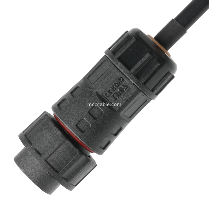 Conector impermeable de cable ROHS M20 macho a JST PHR-6 alambre UL2464 24AWGX5C OEM / ODM