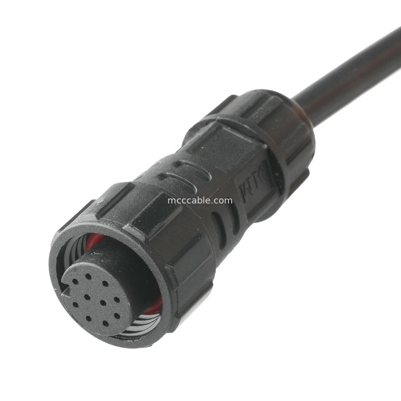 IP67 Conector impermeable M16 Femenino a SH1.0 9P UL 2464 28AWG*4PR+AEB Cable ROHS