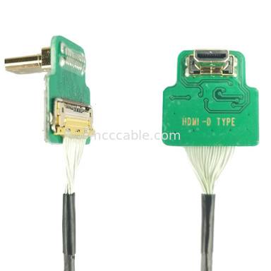 Adaptadores de conector MIPI ROHS Adaptador HDMI-D Micro cabeza de codo HDMI-D a 20454-220-02 20455 20453