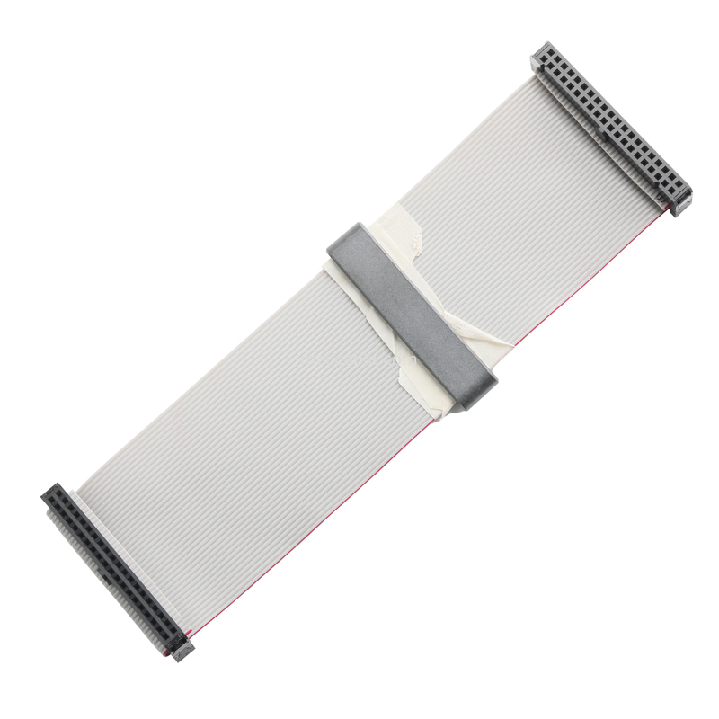 IDC FC-2*20P 40Pin Pitch de 2.54mm Negro PBT+G/F UL2651 28AWG IDC Cable de cinta plana de 1.27mm Pitch OEM/ODM
