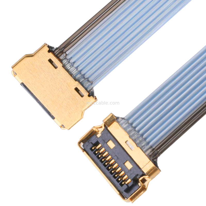 CABLE LVDS 10P 0,35mm Pitch 20857-010T-01 CABLE DE ensamblaje para el cable de micro-coax para el cable de conexión de cable