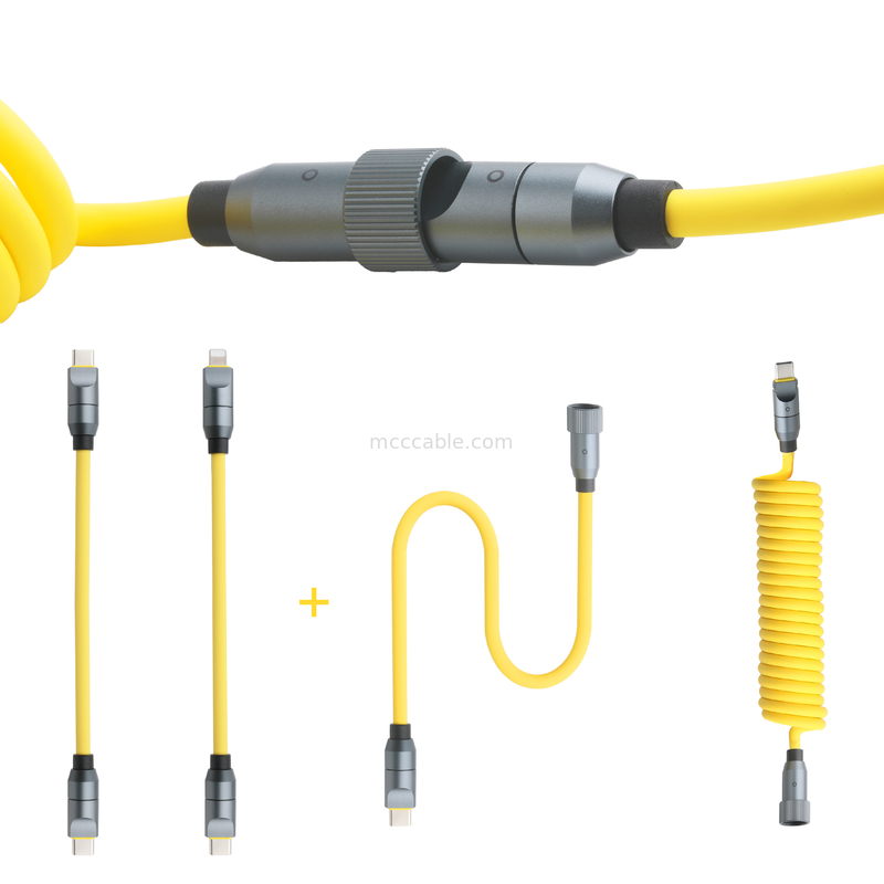 Micro coaxial USB 4.0 rayo 4 cable con 240W de carga y la luz-rápida de 40Gbps transferencia de datos