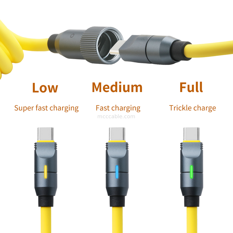 Micro coaxial USB 4.0 rayo 4 cable con 240W de carga y la luz-rápida de 40Gbps transferencia de datos