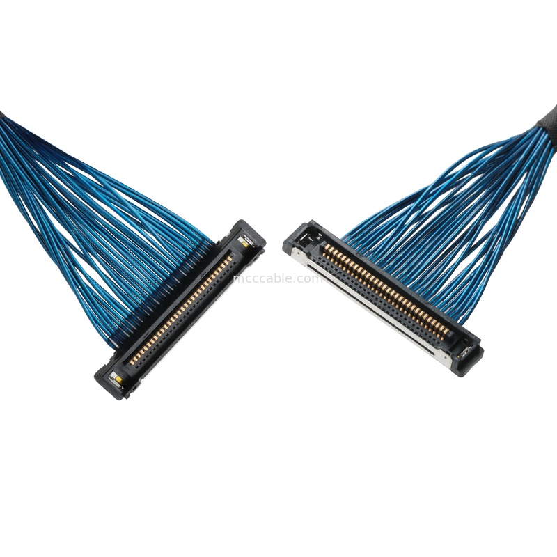 Cable Micro Coaxial 20380 -R30T-06 a 20345-30T-32R Conector de cable Coaxial de inclinación de 0,4 mm ROHS