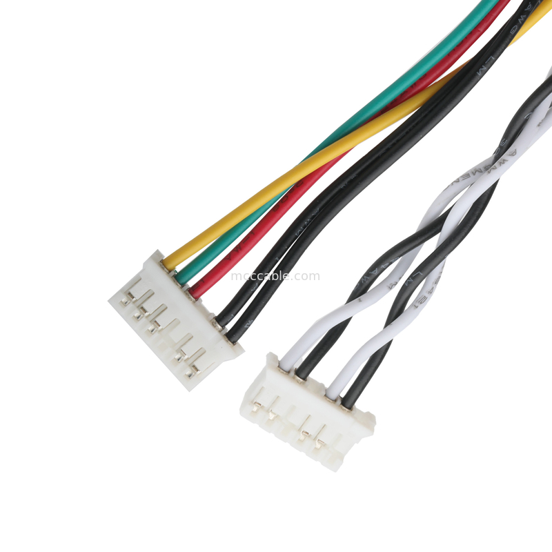 D-SUB-9Pin MALE a JST PHR-6 y PHR-6 Conectores de ensamblaje de cable personalizados D-SUB ensamblajes de cable de arnés