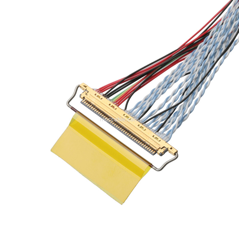 El cable de LVDS de ensamblaje D-SUB masculino a Molex 51021-0400 y 20453-240T-01 conector de cable OEM / ODM
