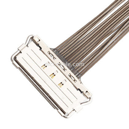 conector coaxial micro de la exhibición de los lvds de  20679-20p del cable de la informática de la echada LVDS de 0.4m m
