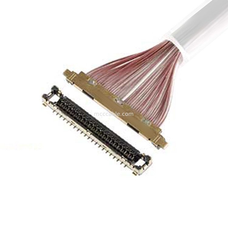 30P Cable Micro Coaxial 20531 030t 02 Cable Micro Coaxial, LCD Edp Cable con anchura de 0,25 mm