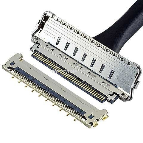 20679-030T-01 Microcable coaxial con inclinación de 0,4 mm Conector microcoaxial de apareamiento horizontal