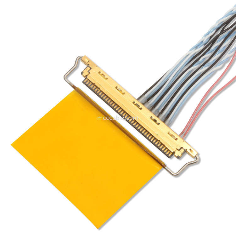1.25mm 0.5mm Lvds Cable coaxial Df13 30ds 1.25 a 20453-240T-03 0,5 mm de ancho