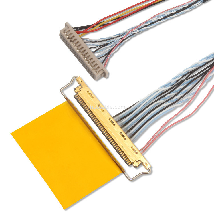 1.25mm 0.5mm Lvds Cable coaxial Df13 30ds 1.25 a 20453-240T-03 0,5 mm de ancho