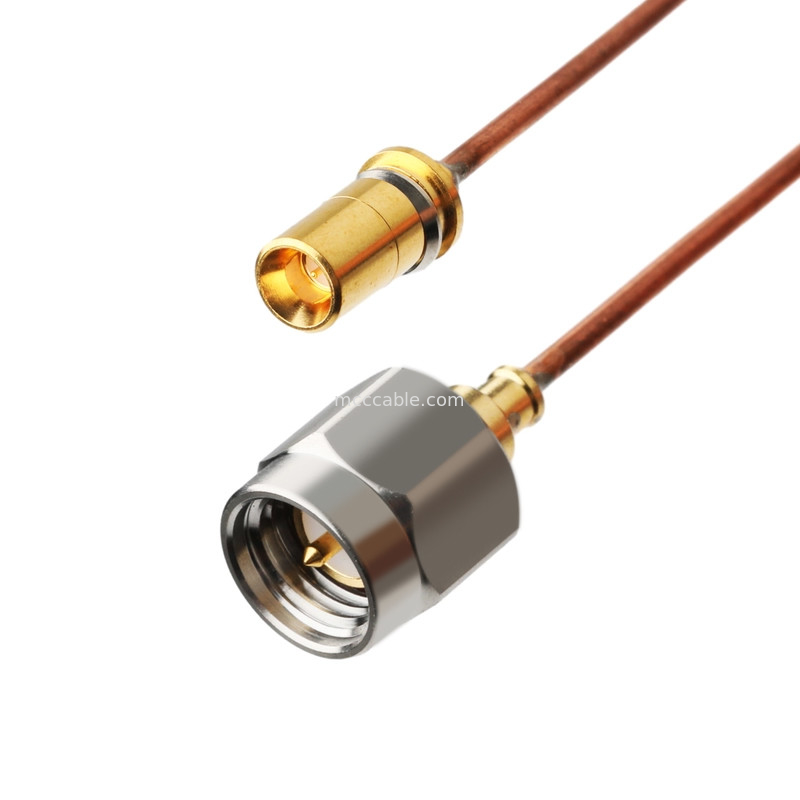 Cable coaxial semi rígido de Rohs Vita 67 Smpm con enchufe recto a Sma macho con enchufe recto Sro47