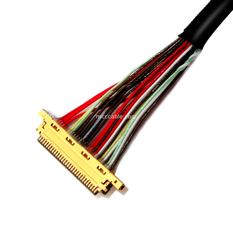 0.4 mm / 1.25 mm Pitch 30PIN a 30PIN I 20453 Lvds Cable para el monitor de LCD