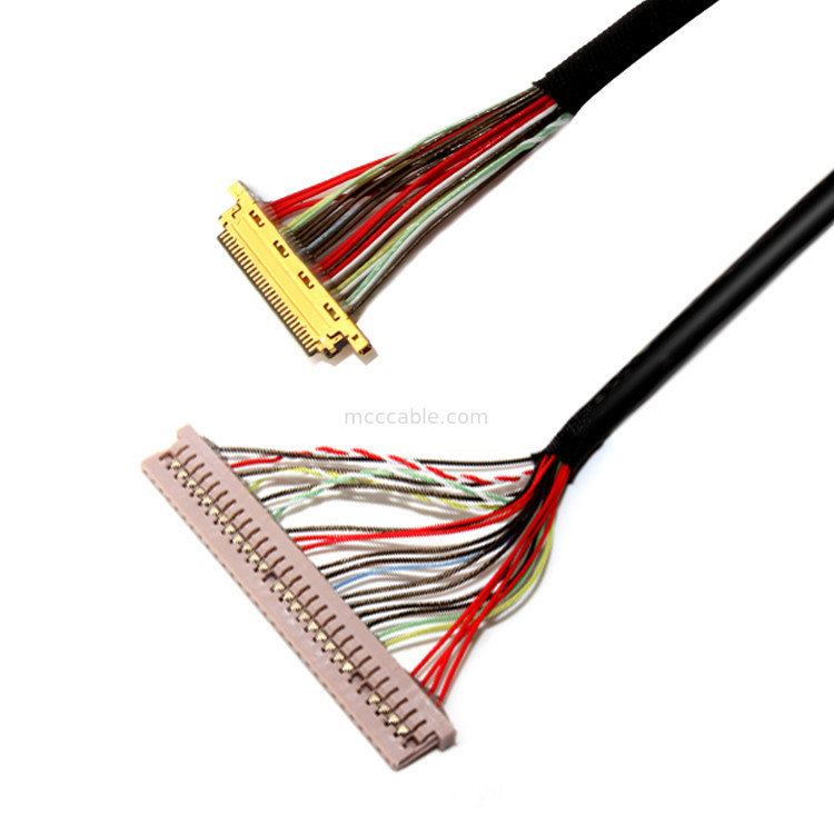 0.4 mm / 1.25 mm Pitch 30PIN a 30PIN I 20453 Lvds Cable para el monitor de LCD